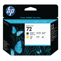 HP 72 DesignJet Printhd Matt Blk/Ylw