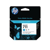 HP 711 Cyan Ink Cart Cz134A Pk3