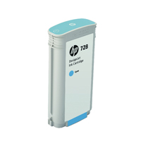 HP 728 130ml Ink Cartridge Cyan