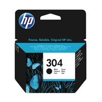 HP 304 Ink Cartridge Black N9K06Ae