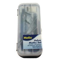 Helix Maths Set Plastic Case Pk12