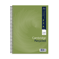 Cambridge Recyc Ntbk A4Plus 200P Pk3