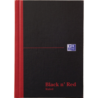 Black n Red HB Ruled Notebook A6 Pk5
