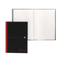 Black n Red HB Ruled Notebook A4 Pk5