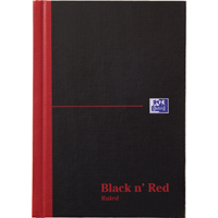 Black n Red HB Ruled Notebook A5 Pk5