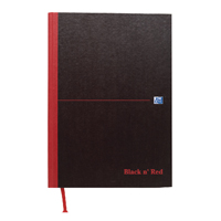 Black n Red HB Ruled Notebook A4