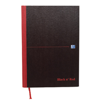 Black n Red HB Ruled Notebook A4 Pk5