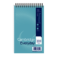 Cambridge W/Bound Notepad Pk5