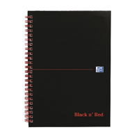 Black n Red HB Rule Notebook A5 Pk5