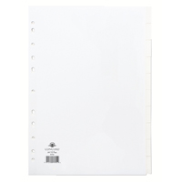 Concord Dvdr 10-Part 150gsm Wht