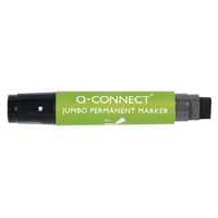 Q-Connect Jumbo Perm Marker Blk Pk10