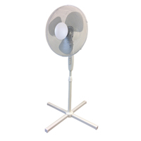 Q-Connect 16 Inch Pedestal Fan White