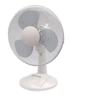 Q-Connect 12 Inch Desk Fan White