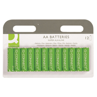 Q-Connect AA Alkaline Batteries Pk12