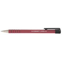 Q-Connect Lamda Ball Pen Red Pk12