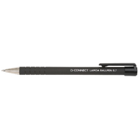 Q-Connect Lamda Ball Pen Black Pk12