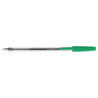 Q-Connect Ball Pen Medium Green Pk50