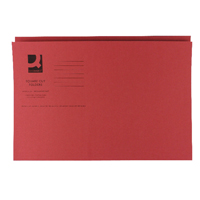 Q-Connect Sq Cut Folder Fc Red Pk100