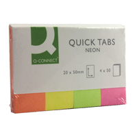 Q-Connect Quick Tabs 20x50 Neo Pk200