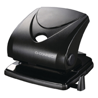 Q-Connect Std Duty Hole Punch Black