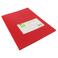 Q-Connect Display Book 20 Pocket Red