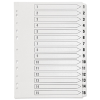Q-Connect Index 1-15 Board Reinf Wht