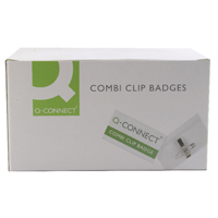 Q-Connect Combi Badge 40x75mm Pk50