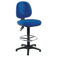 Arista Draughtsman Chair Fixed Blue