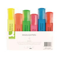 Q Connect Sq Highlighters Ast Pk6