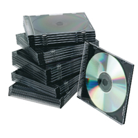 Q-Connect CD Jewel Case Slim Blk P25