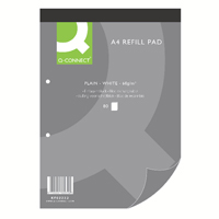 Q-Connect Plain Refill Pad A4 Pk10