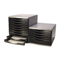 Q-Connect 5 Drawer Tower Blk Grey