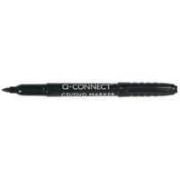 Q Connect Fine Perm Markers Blk Pk10