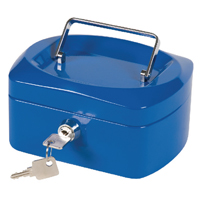 Q-Connect Blue 6 Inch Cash Box