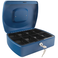 Q-Connect 10 Inch Blue Cash Box