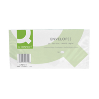 Q-Connect Envelope DL 80Gsm White SS