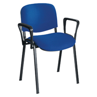 Jemini Arms for Stkg Chair Blk Pk2