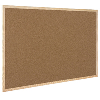 Q-Connect Cork Board Wooden Frame