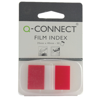 Q-Connect Page Marker 1 Inch Red