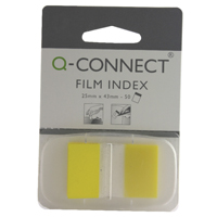 Q-Connect Page Marker 1 Inch Yellow
