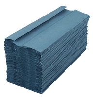2Work C-Fold Hand Towels Blue Pk2880