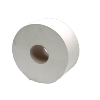 2Work Jumbo Toilet Roll 2-Ply Pk6