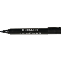 Q-Connect Flipchart Markers Blk Pk10