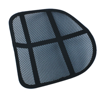 Q-Connect Black Mesh Back Support