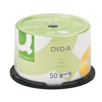 Q-Connect DVD-R 4.7GB Cake Box Pk50