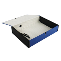 Q-Connect 75mm Box File FC Blue Pk5