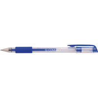 Q-Connect Grip Gel Roll Pen Blu Pk10