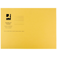 Q-Connect Sq Cut Folder Fs Yellow