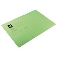 Q-Connect Square Cut Folder Fs Green