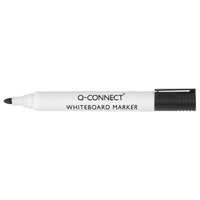 Q-Connect Drywipe Marker Black Pk10